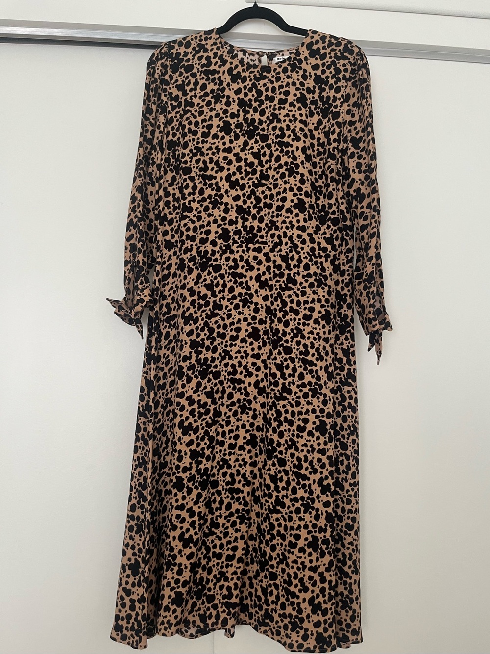 Reformation Port Spot Print Midi Dress